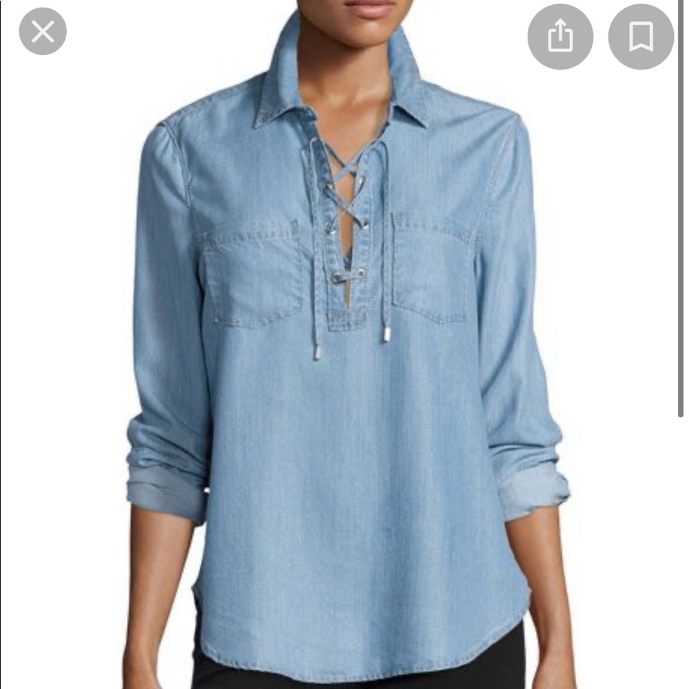 Paige Lace Up Jean Top